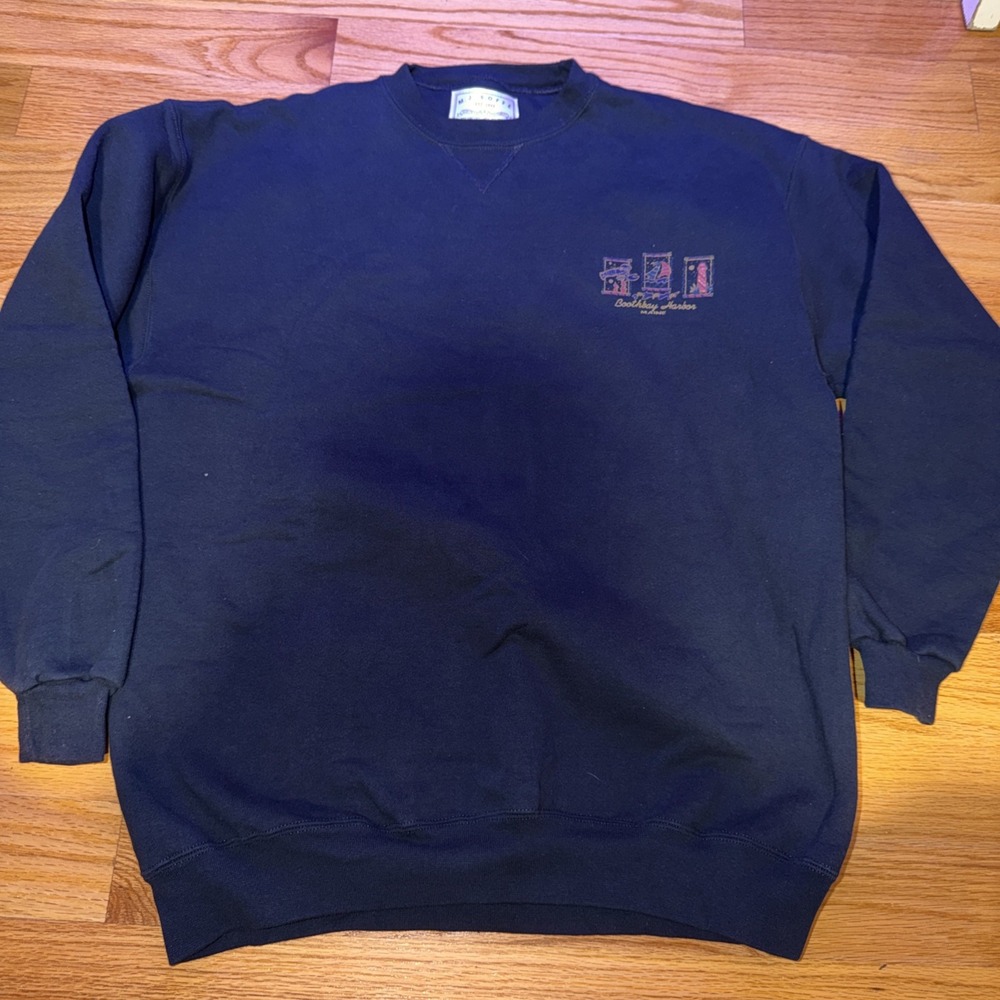 Vintage MJ Soffe Sweatshirt Mens XL Blue Pullover Heavyweight USA Made 90s